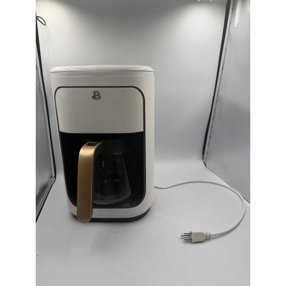 Beautiful 19027 14-Cup Programmable Coffee Maker - White Icing Tested EUC